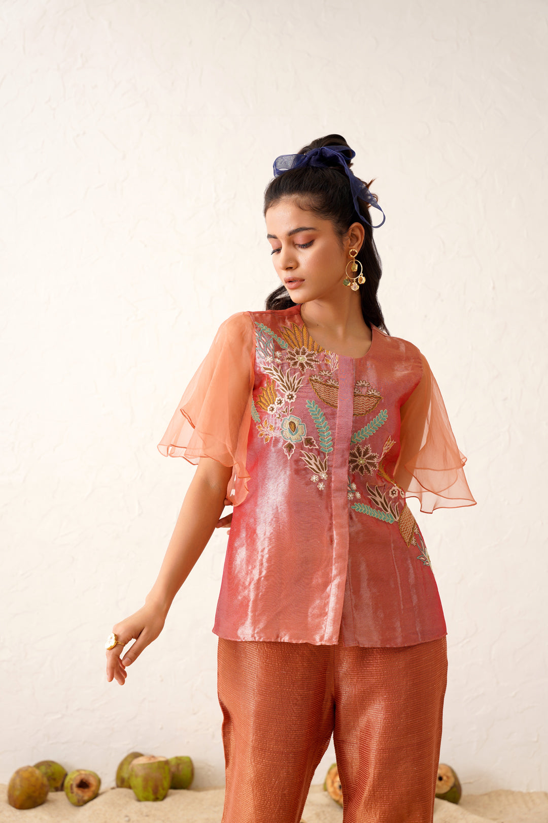Glazed Orange Tissue Co-ord Set