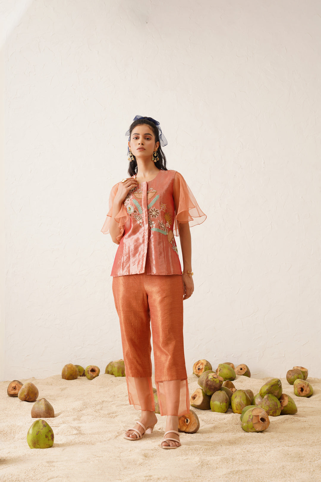 Glazed Orange Tissue Co-ord Set