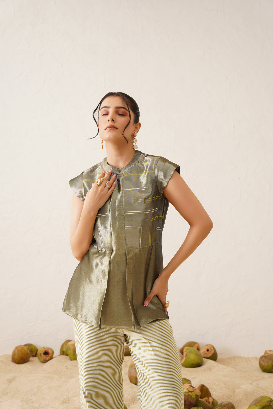 Tissue Green Co-ord Set