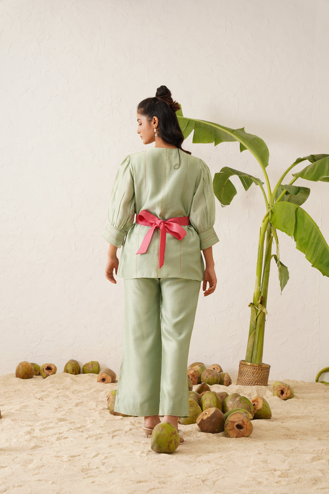 Green-Pink Co-ord Set