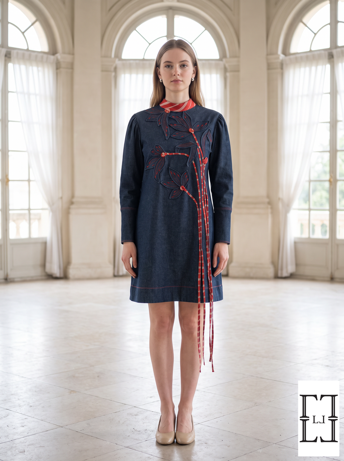 Checkmate Denim Dress