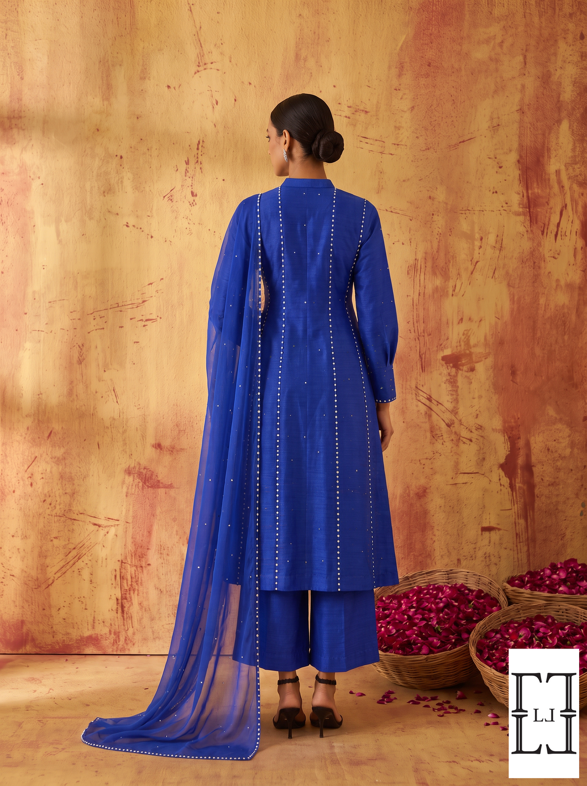 Royal Bloom Embroidered Kurta Set