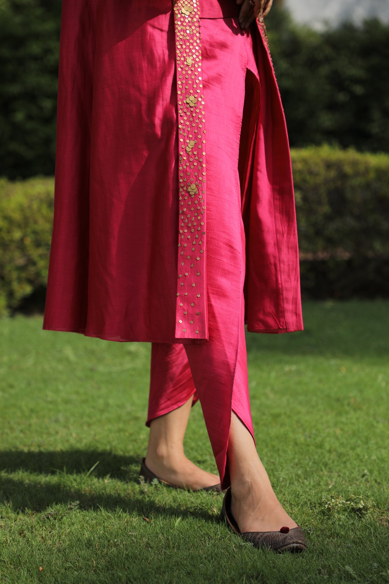 Double Layer Wrap Around Dhoti Set