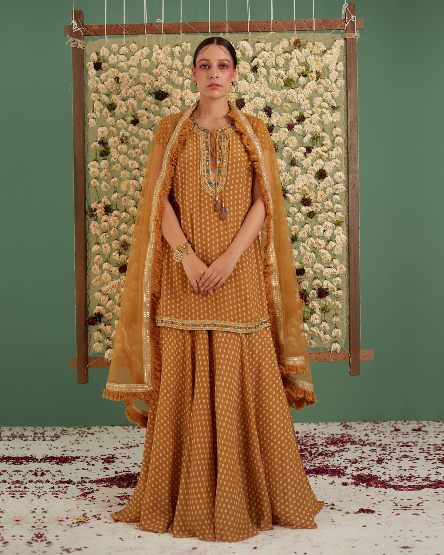 Kadha Garara Embroidered Set