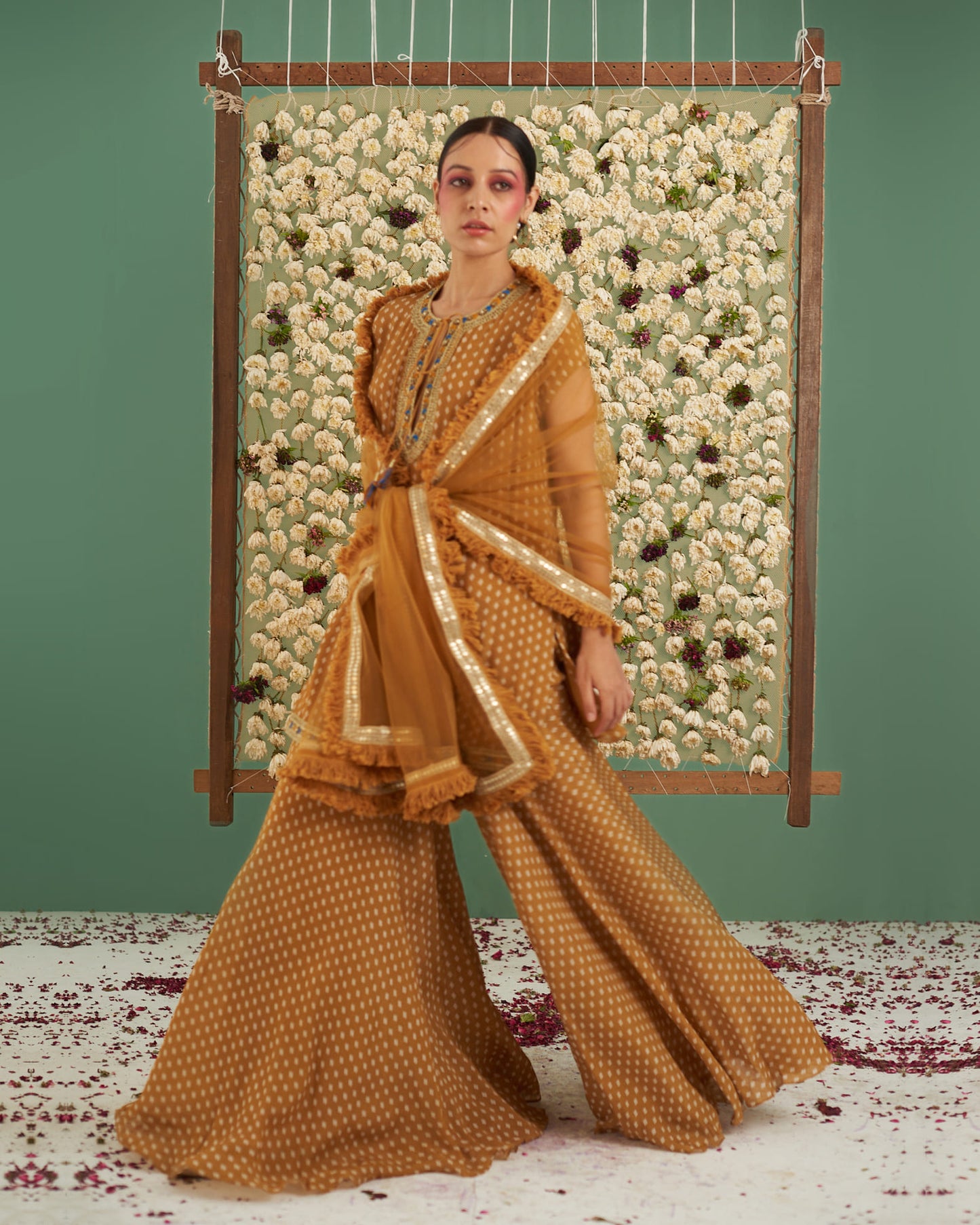 Kadha Garara Embroidered Set