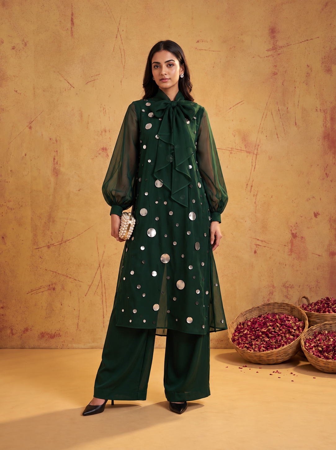 Dot Kurta Set