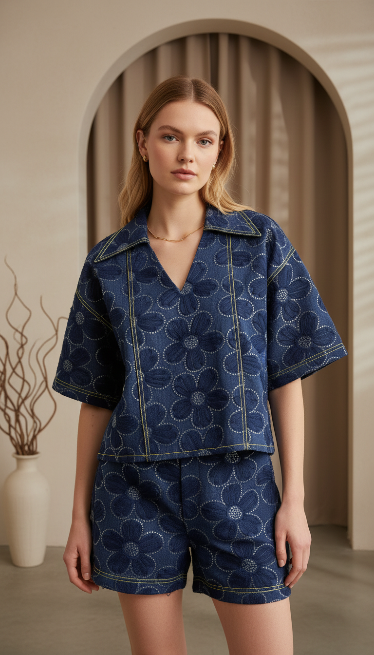 Holiday Denim co-ord Set