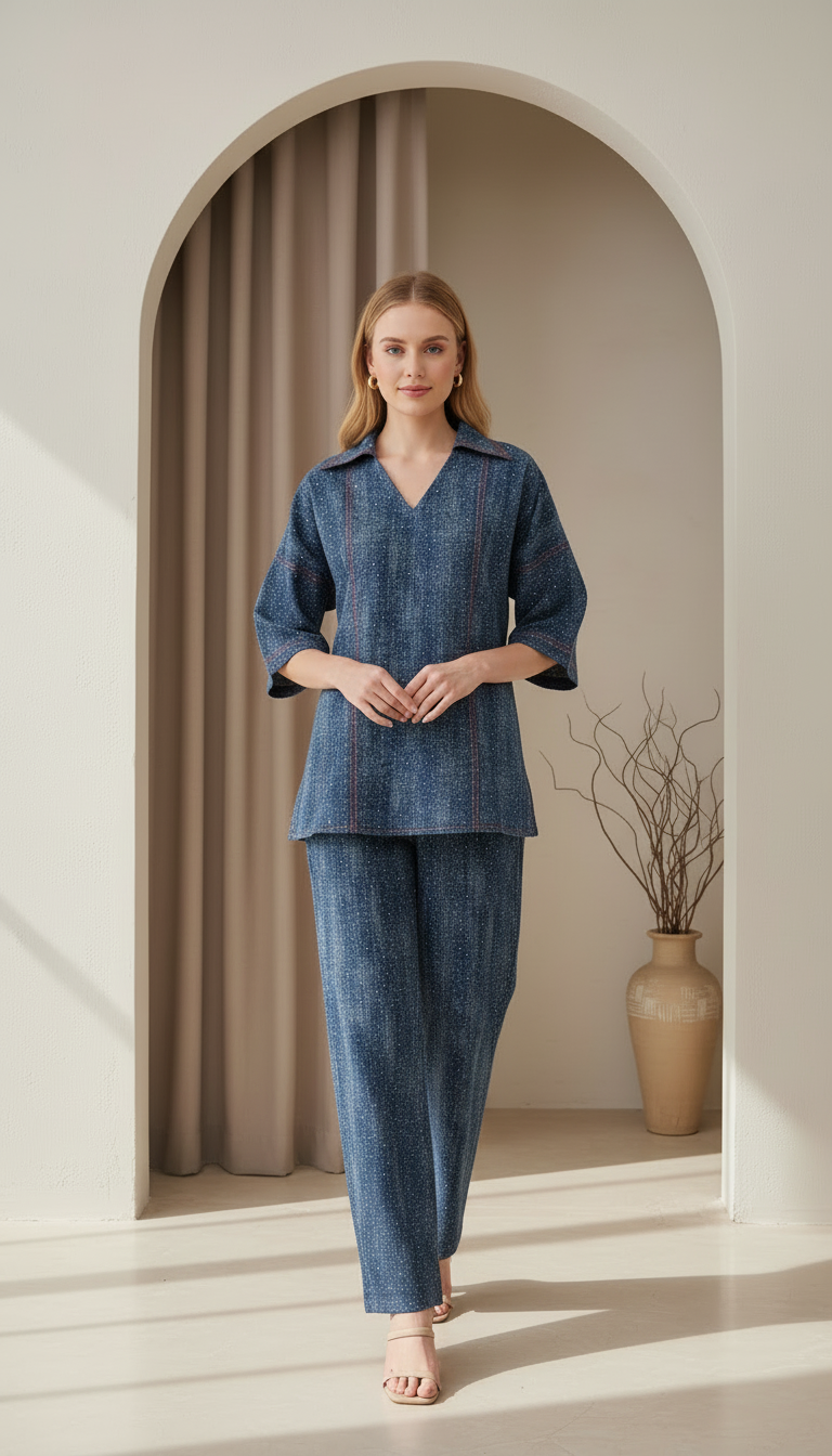 Sparkle Denim co-ord Set
