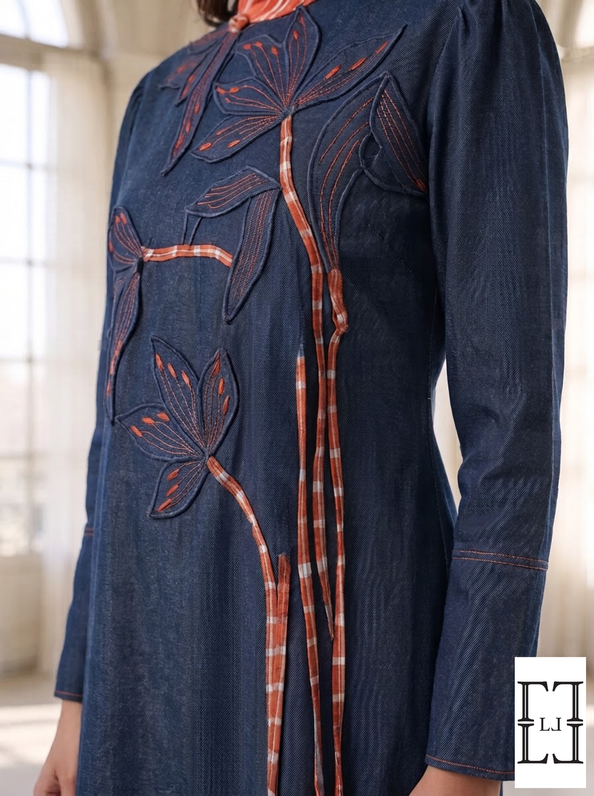 Checkmate Denim Dress