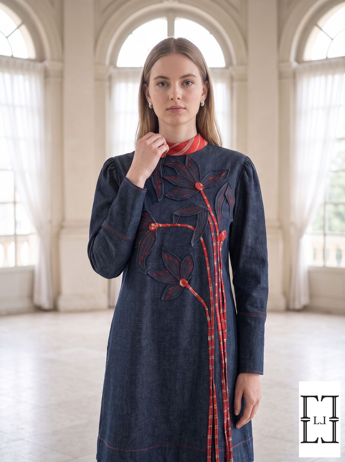 Checkmate Denim Dress
