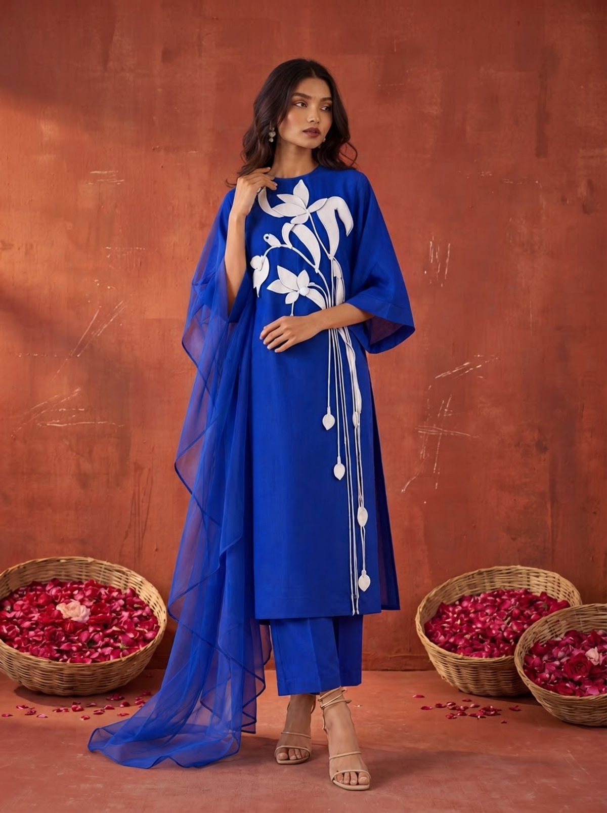 Ivory Petals Kurta Set