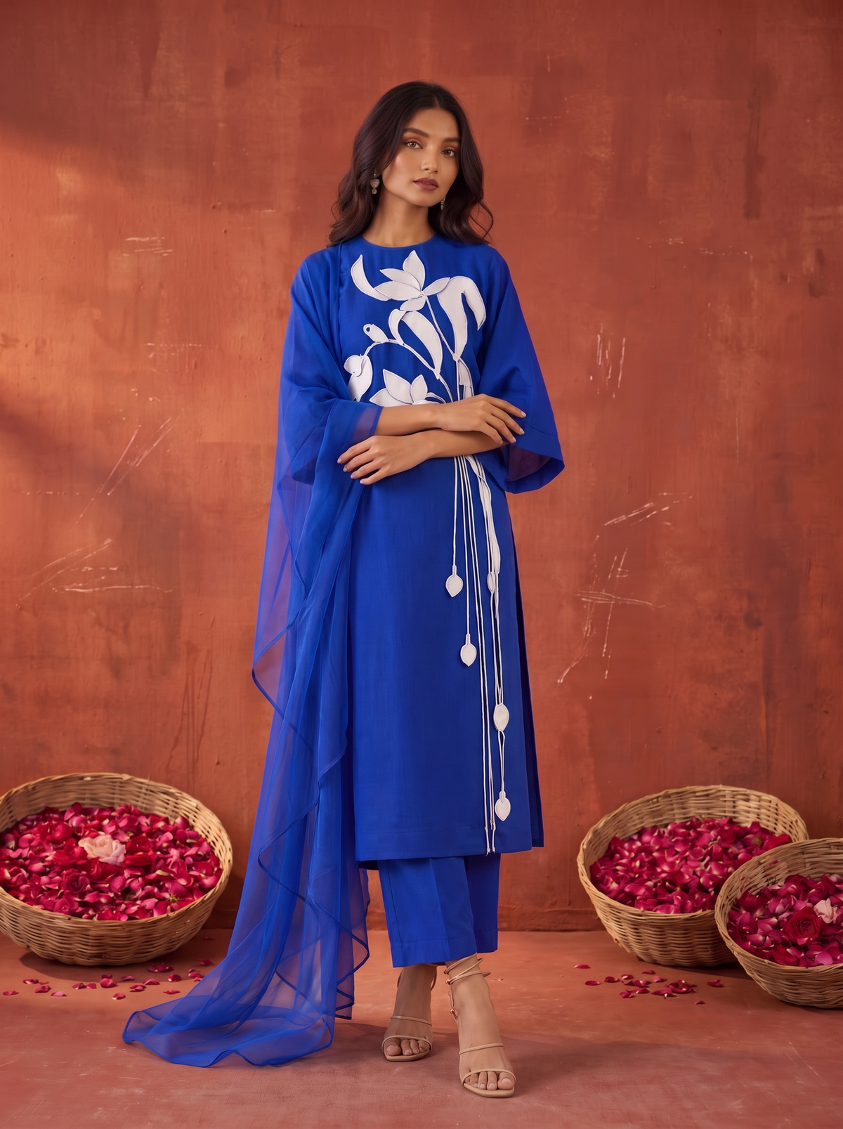 Ivory Petals Kurta Set