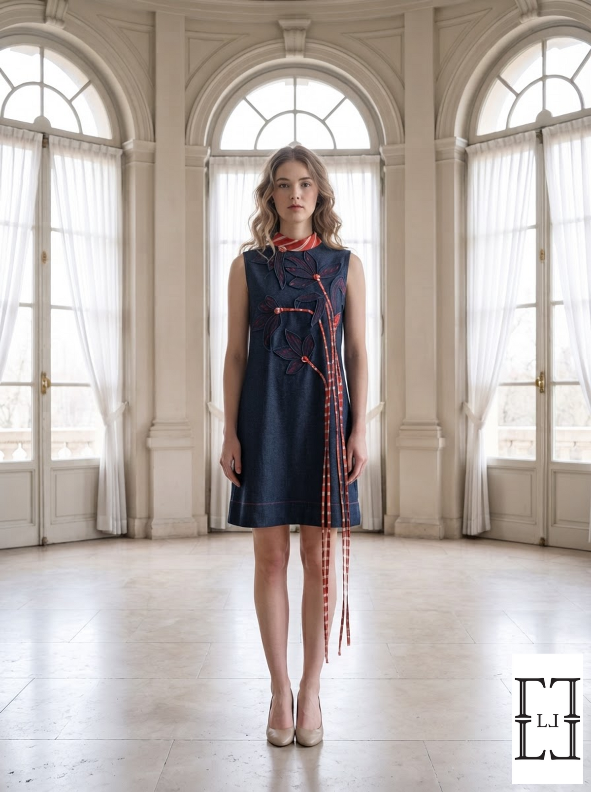 Checkmate Denim Dress
