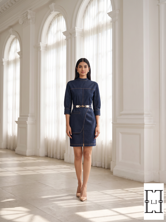 Midnight Muse Denim Dress