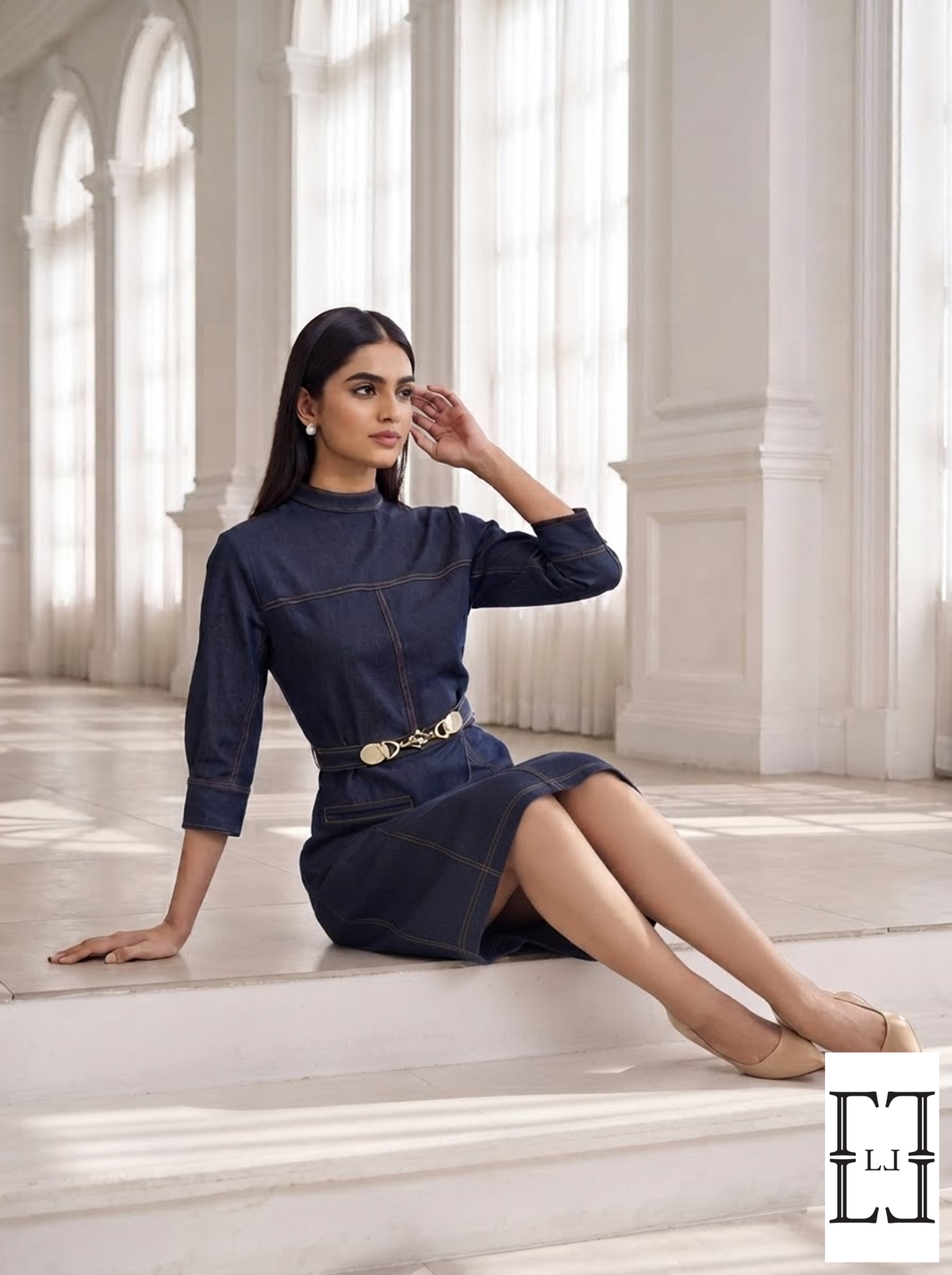 Midnight Muse Denim Dress