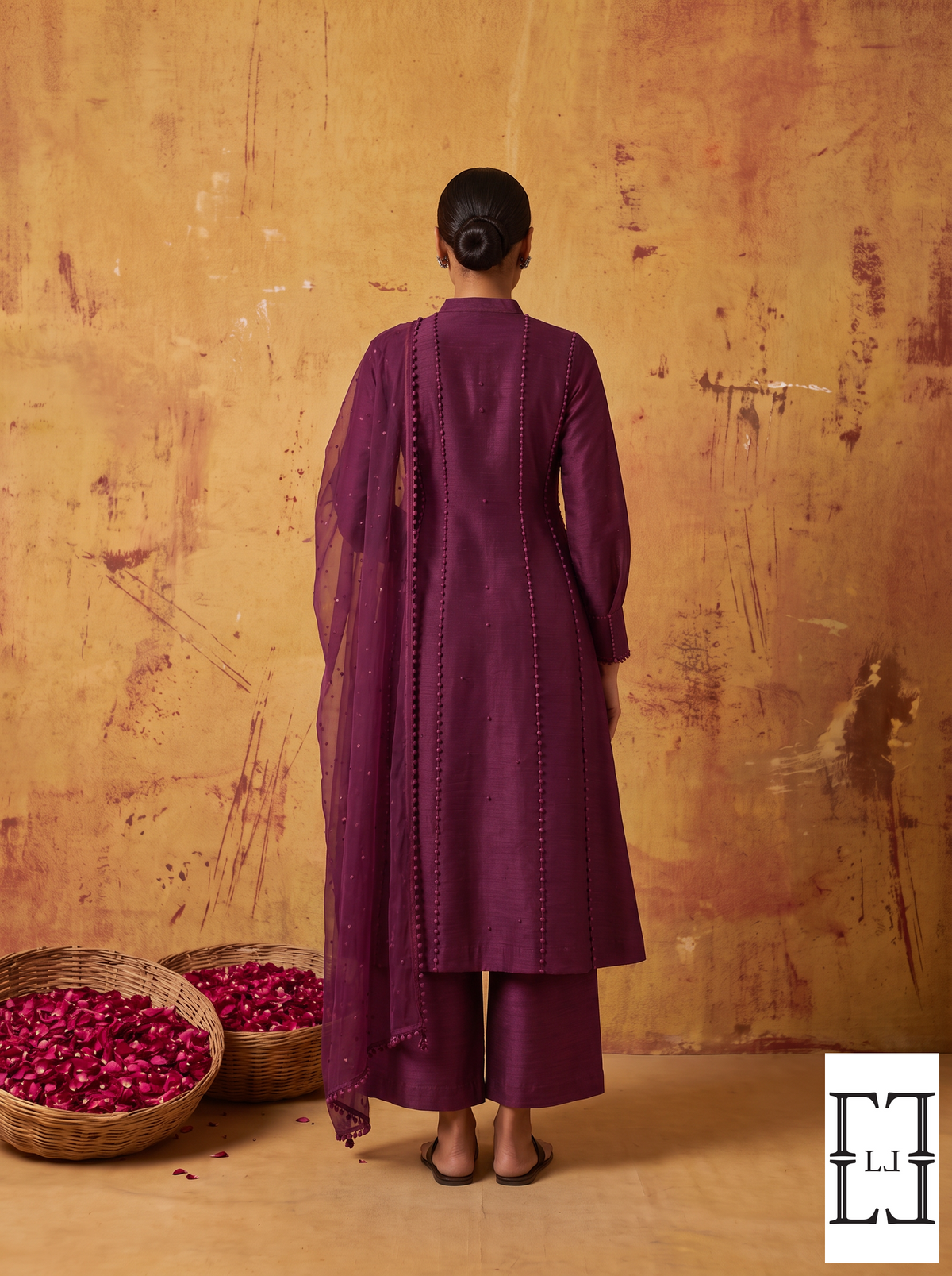 Royal Bloom Embroidered Kurta Set